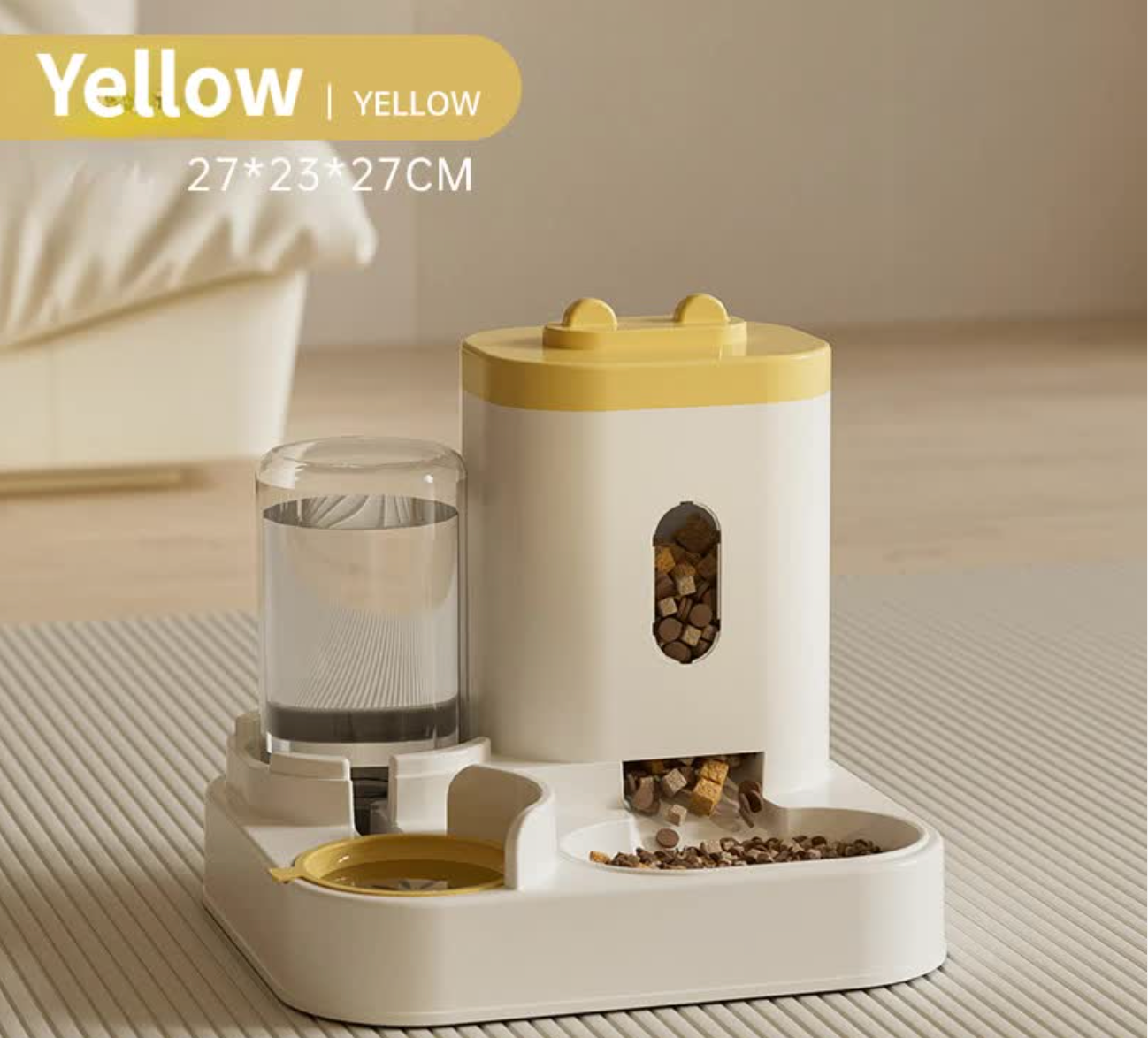 Automatic Pet Feeder and Water Dispenser - Smart Dog Bowl & Cat Feeder, Universal Pet Feeding Station, Electric Pet Water Fountain