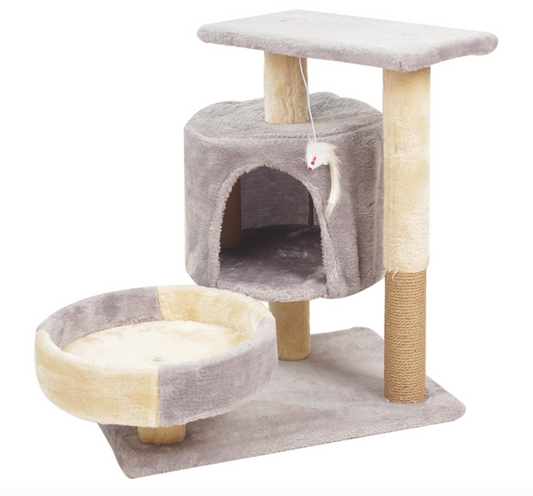 Natural Solid Wood Cat Climbing Frame 50*33*53CM