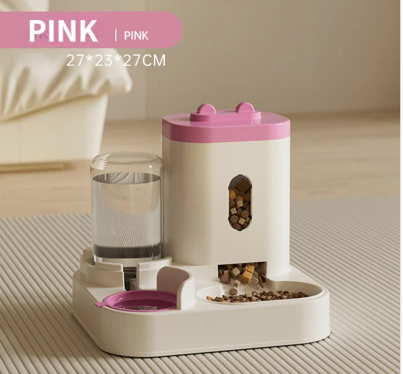Automatic Pet Feeder and Water Dispenser - Smart Dog Bowl & Cat Feeder, Universal Pet Feeding Station, Electric Pet Water Fountain